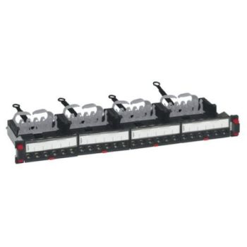   Legrand 033772 19" 1U 24port Cat.6A STP árnyékolt patch panel