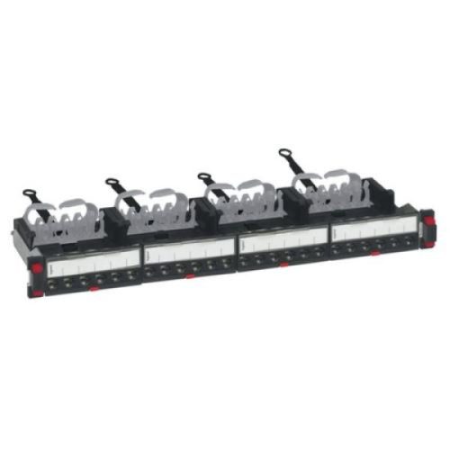 Legrand 033772 19" 1U 24port Cat.6A STP árnyékolt patch panel