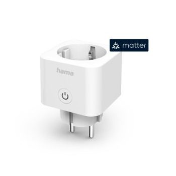  Hama okos WiFi konnektor Matter támogatással, 16 A, 3680 W (176638)