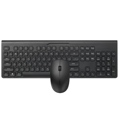 RAPOO 8065M vezeték nélküli billentyűzet + egér (Bluetooth, 2,4 GHz), fekete (189521)