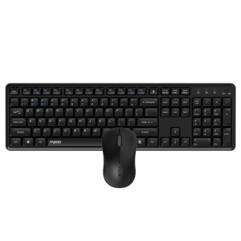   RAPOO 8150M multimode vezeték nélküli billentyűzet + egér szett (Bluetooth, 2,4 GHz), csendes (229634)