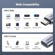 UGREEN USB-C apa - USB-C anya Gen 2 hosszabbító kábel 1 m Space fekete-szürke US372