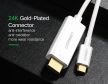 UGREEN USB-C - HDMI kábel apa - apa ABS ház 1.5 m fehér MM121