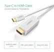 UGREEN USB-C - HDMI kábel apa - apa ABS ház 1.5 m fehér MM121