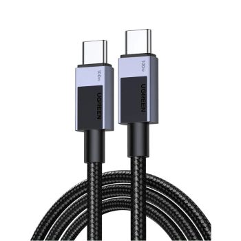   UGREEN USB-C - USB-C PD gyorstöltés kábel Space fekete-szürke 0.5 m L512