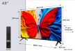 TCL 43" 43S5K QLED 109cm FHD Android TV