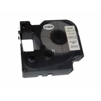   Utángyártott DYMO D1 kazetta 12mm x 7 m fehér-fekete 45013 #S0720530