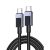 UGREEN USB-C - USB-C PD gyorstöltés kábel Space fekete-szürke 3 m L512