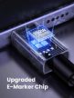 UGREEN USB-C - USB-C PD gyorstöltés kábel Space fekete-szürke 3 m L512