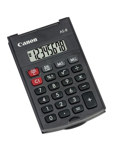 Canon AS-8 fekete zsebszámológép
