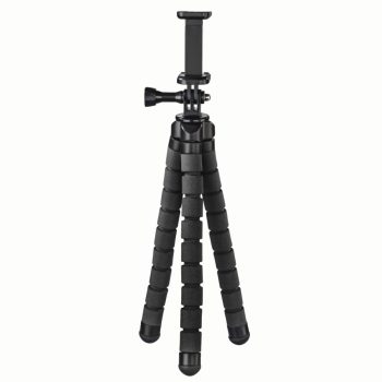   Hama Flex midi állvány GoProhoz és okostelefonhoz, 26 cm, fekete (4613)