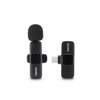   Hama "Smart Wireless"" vezeték nélküli csiptetős mikrofon mobiltelefonhoz, Hama