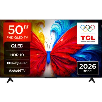   TCL 50" 50S5L Smart LED Televízió, 126 cm, FHD, QLED, HDR10, Android TV