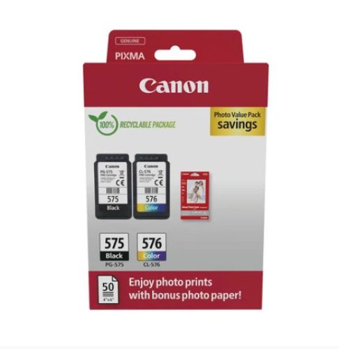 Canon PG575+CL576+10x15 GP501 fotópapír multipack