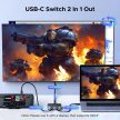 UGREEN USB-C kapcsoló 2 bemenet / 1 kimenet AW502