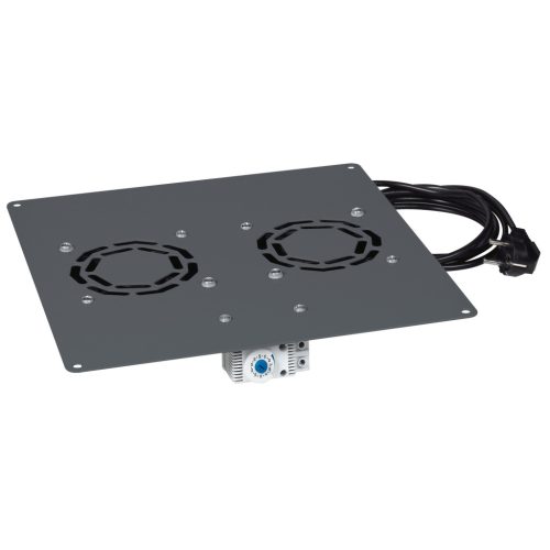 Legrand 646430 2 ventilátoros tetőventilátor és termosztát Lineko álló rack szekrényhez