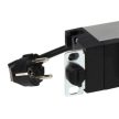 Legrand 646823 19" 1U 16A 230V 8x Schuko aljzat CEE7/7 csatlakozó biztonsági zsaluval 3m kontrol LED-es elosztósor