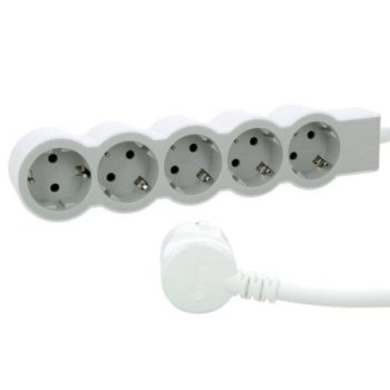   Legrand 694555 5x Schuko aljzat 1,5m vezetékkel fehér-szürke elosztósor