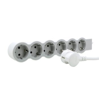   Legrand 694557 6x Schuko aljzat 1,5m vezetékkel fehér-szürke elosztósor