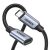 UGREEN USB-C apa - anya Gen2 5A fonott kábel 0.5 m fekete-szürke US372