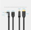 Vention HDMI, (270 Fokos, jobbra), 3m, kábel