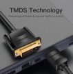 Vention HDMI -> DVI,  (fekete), 1,5m, kábel