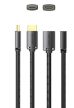 Vention HDMI/M -> HDMI/F (4K, HD, PVC, fekete), 0,5m, kábel
