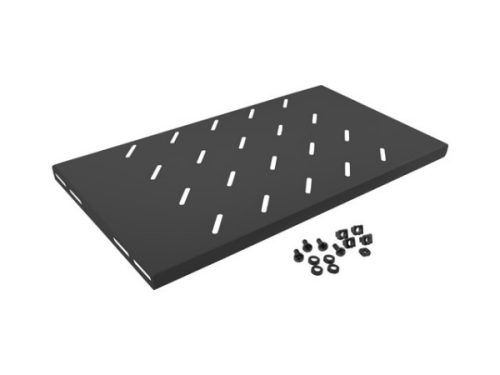 Lanberg AK-1001-B 19" 1U MÉLY:270mm MAX:120kg 4 ponton rögzíthető fix fekete rack polc