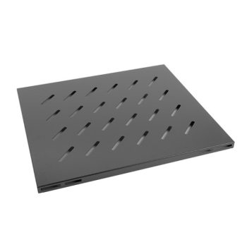   Lanberg AK-1003-B 19" 1U MÉLY:515mm MAX:120kg 4 ponton rögzíthető fix fekete rack polc