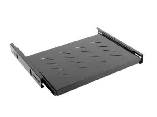 Lanberg AK-1006-B 19" 1U MÉLY:350mm MAX:60kg 4 ponton rögzíthető kihúzható fekete polc