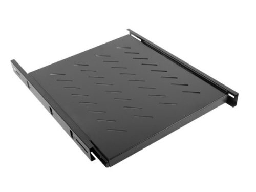 Lanberg AK-1007-B 19" 1U MÉLY:550mm MAX:60kg 4 ponton rögzíthető kihúzható fekete polc