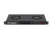 Lanberg AK-1502-B 19" 1U 2x ventilátor + termosztát egység LCD kijelzővel