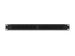 Lanberg AK-1704-B 19" 1U fekete csatornás kábelrendező
