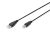 DIGITUS AK-300102-018-S High Speed 2.0 USB type-B - USB type A CCA árnyékolatlan fekete kábel 1,8m