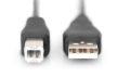 DIGITUS AK-300102-018-S High Speed 2.0 USB type-B - USB type A CCA árnyékolatlan fekete kábel 1,8m