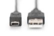 DIGITUS AK-300130-018-S High Speed 2.0 mini USB B - USB type A kábel 1,8m