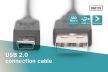 DIGITUS AK-300130-030-S High Speed 2.0 mini USB B - USB type A kábel 3m