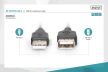 DIGITUS AK-300200-030-S High Speed árnyékolatlan 2.0 USB AM/F 3m hosszabbító kábel