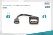 DIGITUS AK-300310-002-S OTG 2.0 mini USB-B - USB-A anya adapter