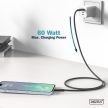 DIGITUS AK-300340-020-S High Speed USB-A 2.0 - USB Type-C szilikon kábel 2m