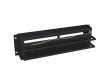Lanberg AK-VDP103-B 19" 3U DIN sínes fedeles fekete kismegszakító tartó panel