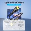 Vention HDMI/M -> HDMI/M HD, (8K, optikai kábel, fekete, 1080P@160Hz /2K@144Hz /4K@120Hz / 8K@60Hz, Átviteli sebesség: 48Gbps), 5m, kábel