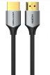 Vention HDMI -> HDMI, (Ultra vékony kivitel, Szürke Aluminum Ötvözet), 0,5m, kábel