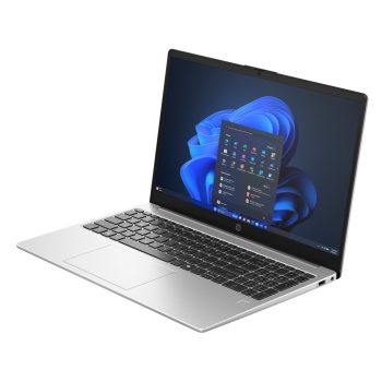   HP 250R G10, 15.6" FHD AG UWVA  300Nits, Intel Core 5 120U , 16GB, 512GB PCIe SSD, IntelR Graphics, ezüst, DOS, háttérvilágításos billentyűzet, ujjlenyomat olvasó, 3 év gar