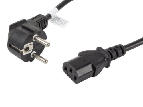 Lanberg CA-C13C-11CC-0018-BK IEC320 C13 10A fekete tápkábel 1,8m