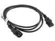 Lanberg CA-C13E-10CC-0018-BK IEC 320 C13 - C14 2,5A fekete tápkábel 1,8m