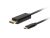 Lanberg CA-CMDP-10CU-0010-BK DisplayPort 1.2 (M) - USB Type-C (M) UHD 4K CU fekete aranyozott DisplayPort kábel 1m