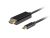Lanberg CA-CMHD-10CU-0018-BK HDMI 2.0(M ) - USB Type-C(M) UHD 4K 60Hz fekete aranyozott HDMI kábel 1,8m