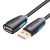 Vention USB-A 2.0/M -> USB-A 2.0/F 1m (hossz, PVC), kábel