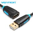 Vention USB-A 2.0/M -> USB-A 2.0/F 3m (hossz, PVC), kábel